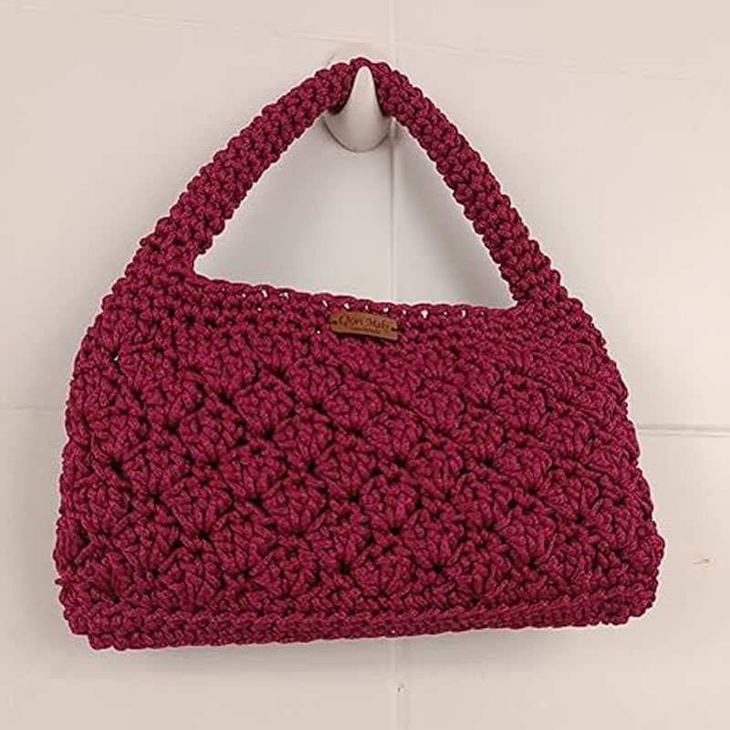 Bolsa de Crochê em fio náutico 2 Bolsa de Crochê em fio náutico - Imagem 2