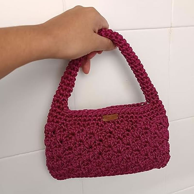 Bolsa de Crochê em fio náutico 3 Bolsa de Crochê em fio náutico - Imagem 3
