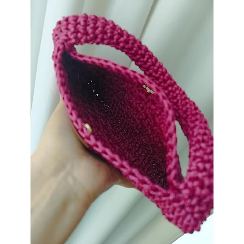 Bolsa de Crochê em fio náutico 4 Bolsa de Crochê em fio náutico - Imagem 4