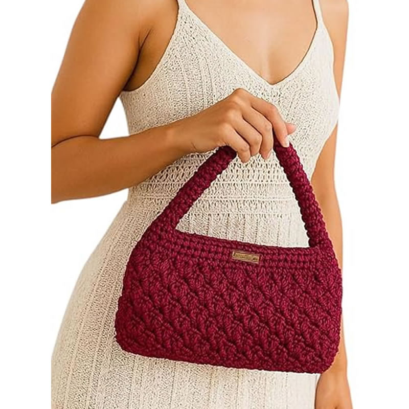 Bolsa de Crochê em fio náutico 5 Bolsa de Crochê em fio náutico - Imagem 5