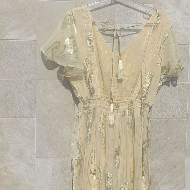 Vestido Indiano Amarelo 6 Vestido Indiano Amarelo - Imagem 6