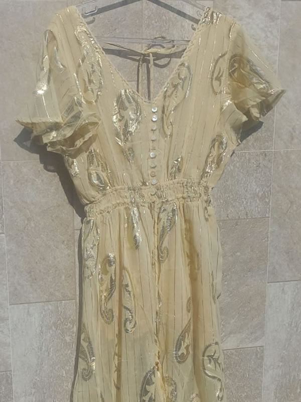 Vestido Indiano Amarelo 8 Vestido Indiano Amarelo - Imagem 8