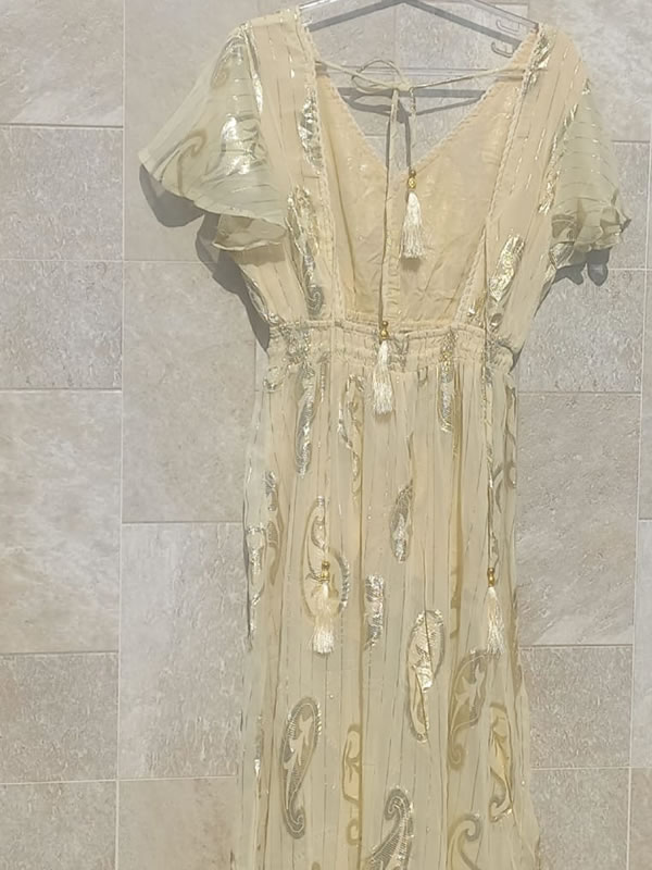 Vestido Indiano Amarelo 9 Vestido Indiano Amarelo - Imagem 9