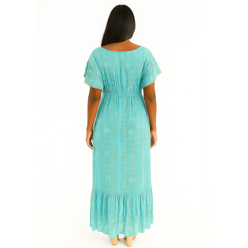 Vestido Indiano Azul 2 Vestido Indiano Azul - Imagem 2