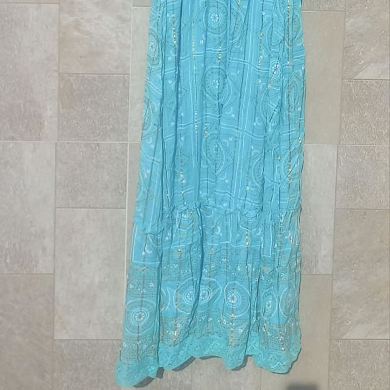 Vestido Indiano Azul 4 Vestido Indiano Azul - Imagem 4
