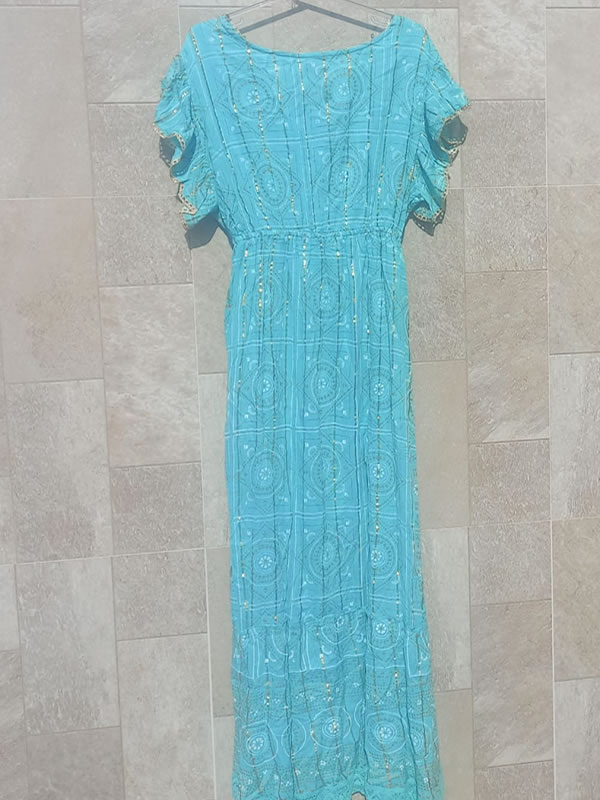 Vestido Indiano Azul 8 Vestido Indiano Azul - Imagem 8