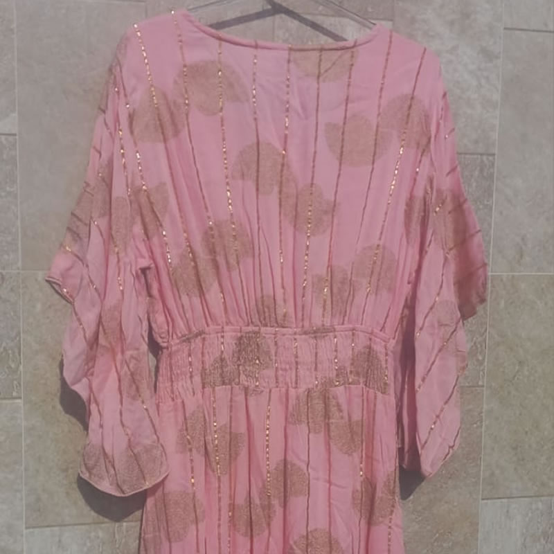 Vestido Indiano Rosa 5 Vestido Indiano Rosa - Imagem 5