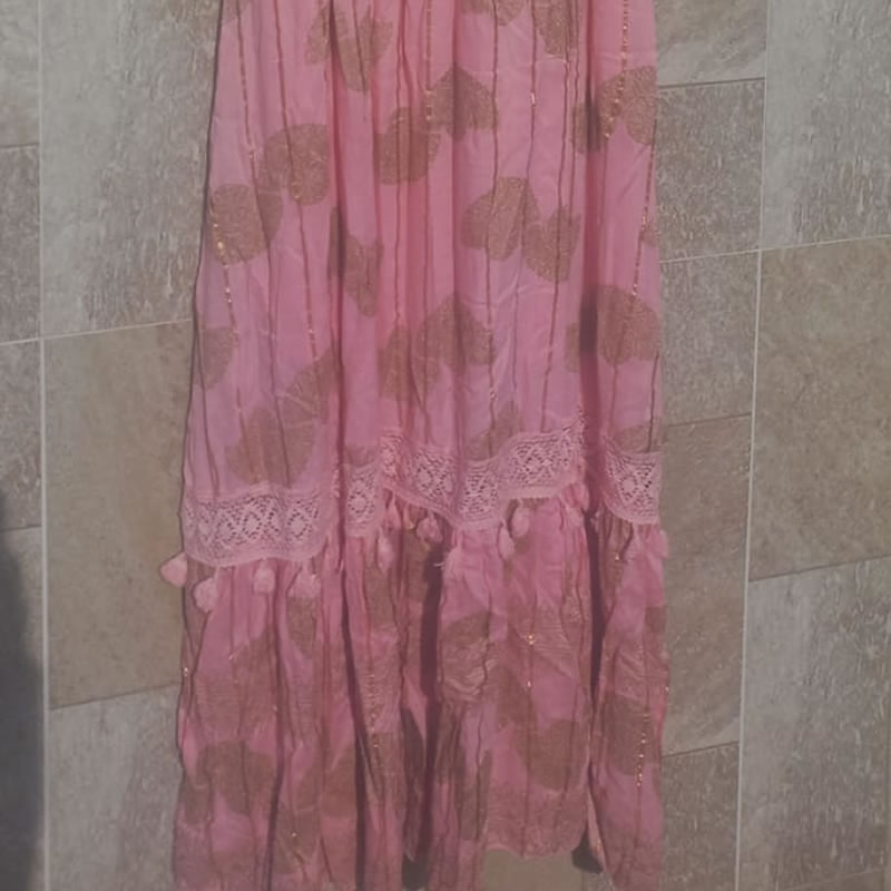 Vestido Indiano Rosa 6 Vestido Indiano Rosa - Imagem 6