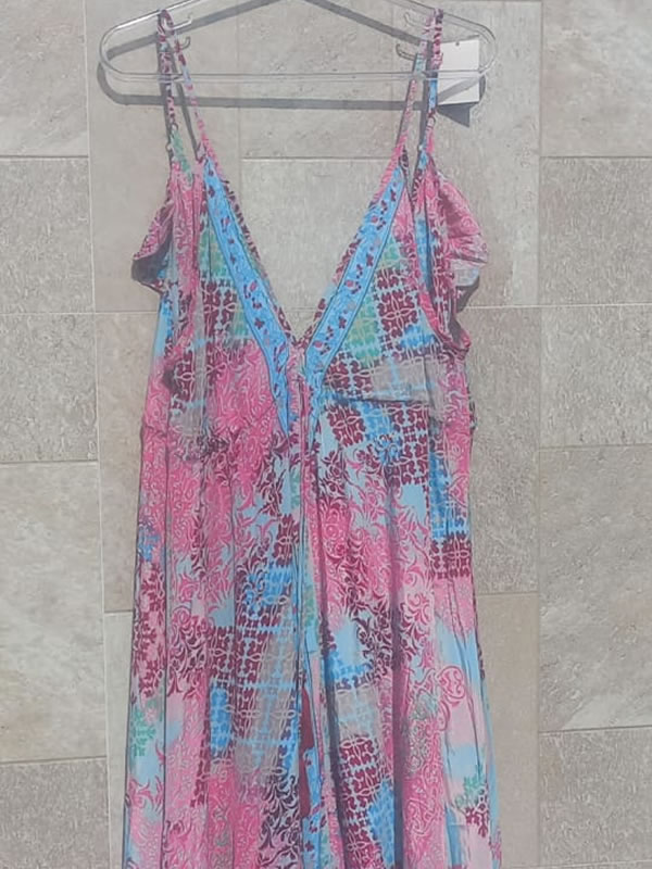 Vestido Indiano Azul e Rosa 7 Vestido Indiano Azul e Rosa - Imagem 7