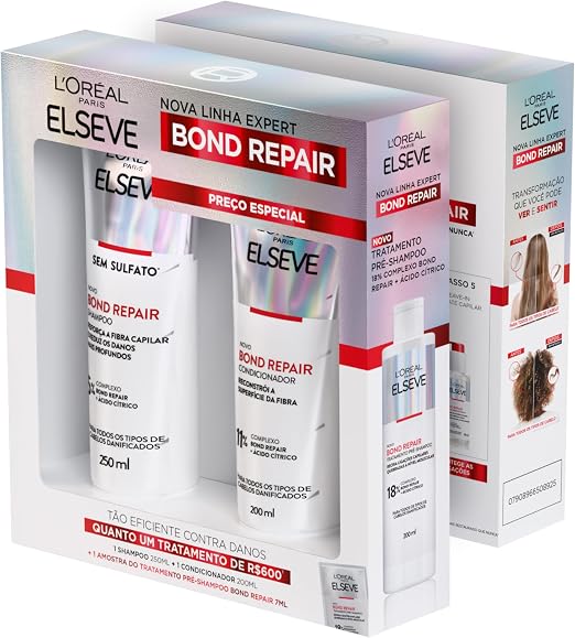 L'Oréal Paris Elseve Bond Repair Kit Reparação Molecular 1 L'Oréal Paris Elseve Bond Repair Kit Reparação Molecular