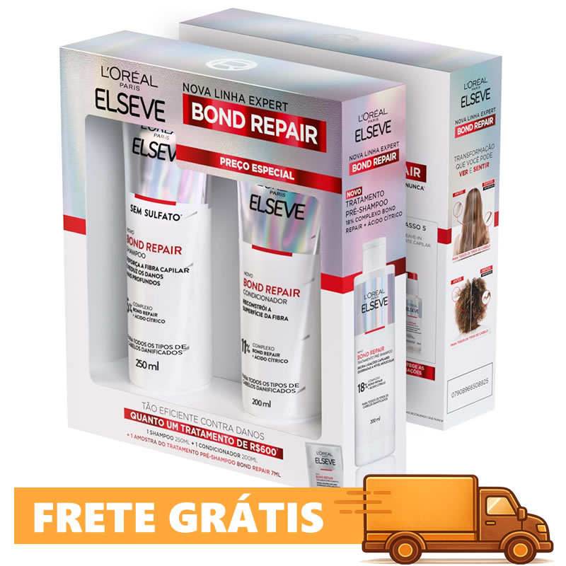 L'Oréal Paris Elseve Bond Repair Kit Reparação Molecular 2 L'Oréal Paris Elseve Bond Repair Kit Reparação Molecular