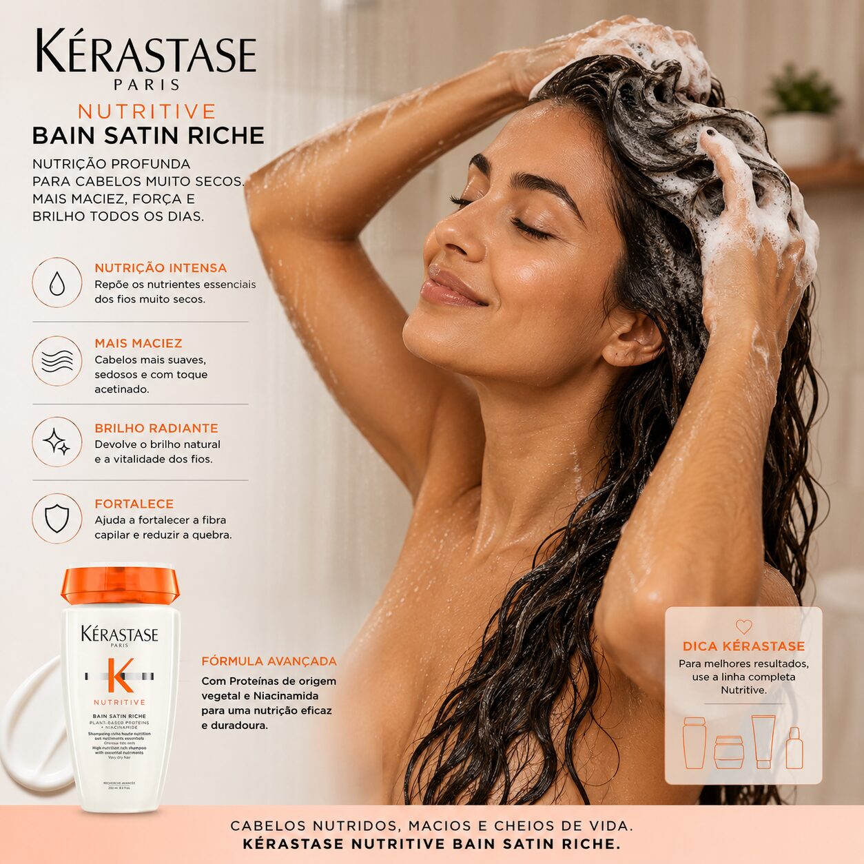 Kérastase Nutritive Bain Satin Riche 8 Kérastase Nutritive Bain Satin Riche - Imagem 8