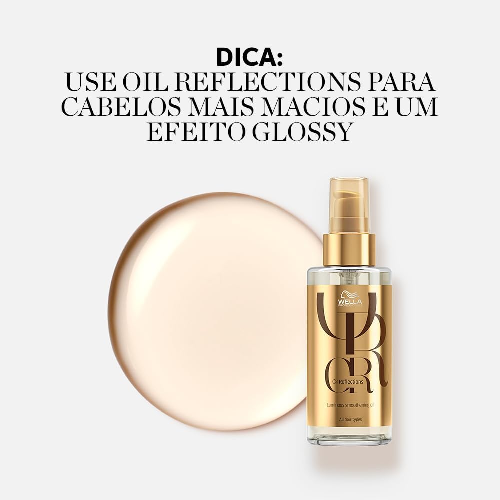 Óleo Capilar Oil Reflections Wella Professionals 100 ml 5 Óleo Capilar Oil Reflections Wella Professionals 100 ml - Imagem 5