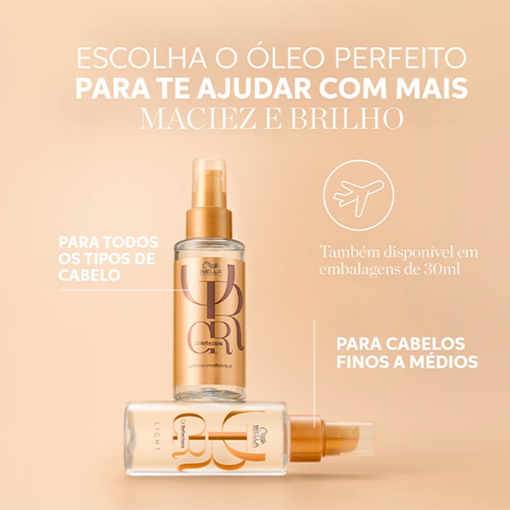 Óleo Capilar Oil Reflections Wella Professionals 100 ml 3 Óleo Capilar Oil Reflections Wella Professionals 100 ml - Imagem 3