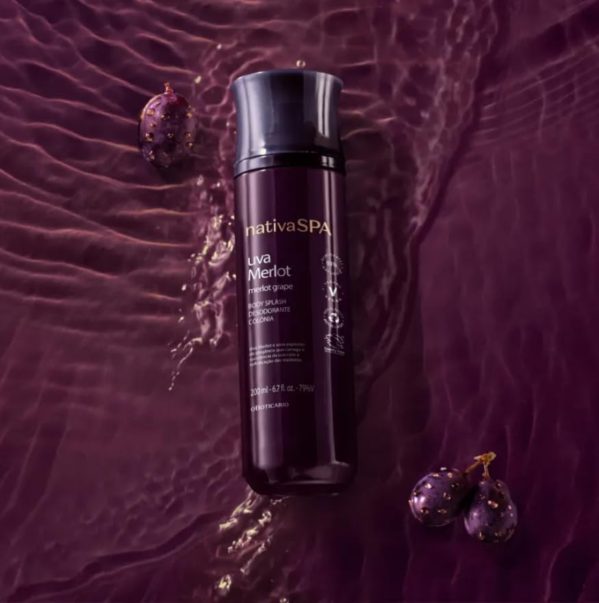 Body Splash Desodorante Colônia Nativa Spa Uva Merlot 200ml 1 Body Splash Desodorante Colônia Nativa Spa Uva Merlot 200ml
