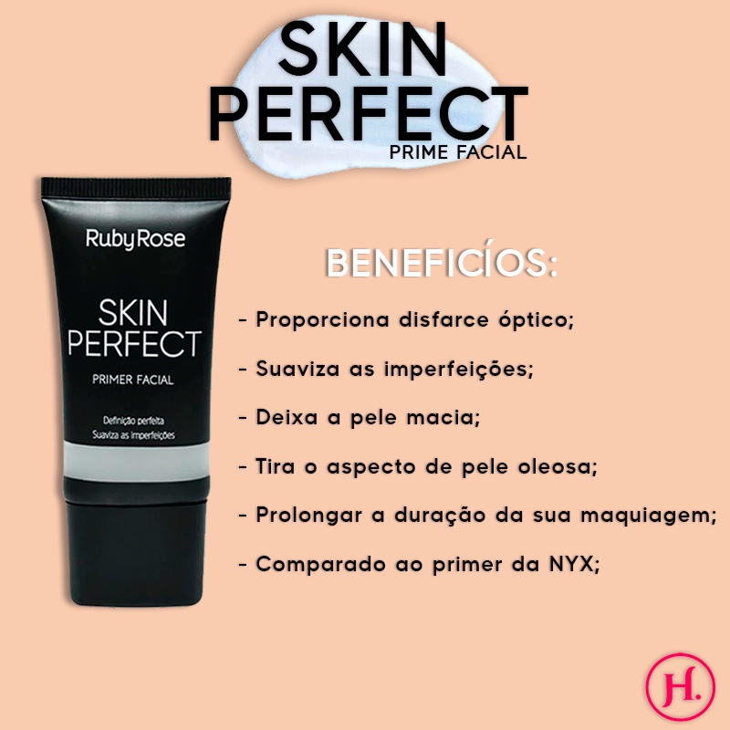Primer Facial Ruby Rose Skin Perfect HB-8086 2 Primer Facial Ruby Rose Skin Perfect HB-8086 - Imagem 2