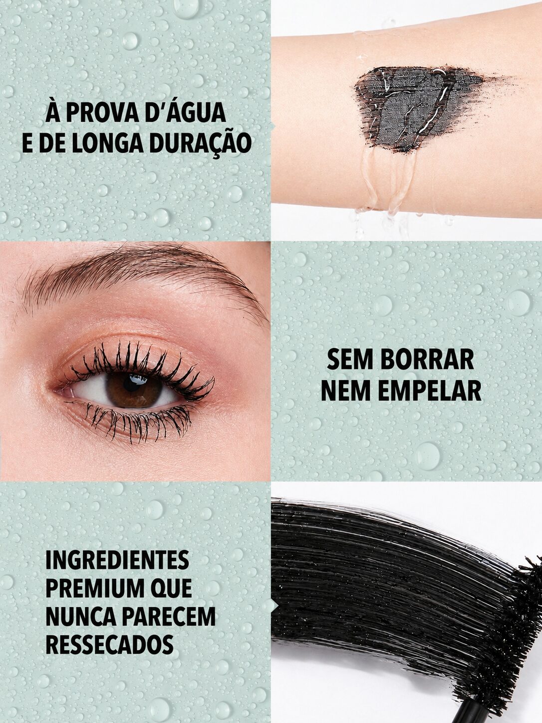 SHEGLAM RíMel All-In-One Volume & Length 2 Em 1 à Prova D'áGua Volumizing Dual-Ended Brush Alongamento Curvatura Grosso 7 SHEGLAM RíMel All-In-One Volume & Length 2 Em 1 à Prova D'áGua Volumizing Dual-Ended Brush Alongamento Curvatura Grosso - Imagem 7