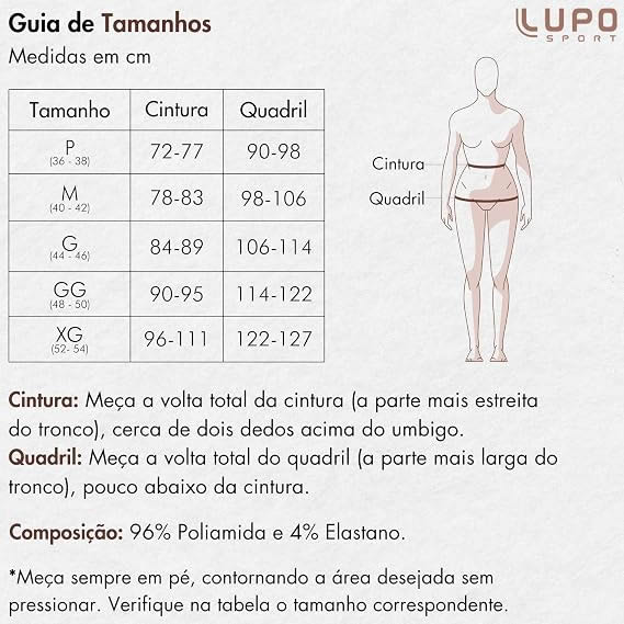 Calça Legging Lupo Fitness Feminina Poliamida Texturizada Castanho 2 Calça Legging Lupo Fitness Feminina Poliamida Texturizada Castanho - Imagem 2
