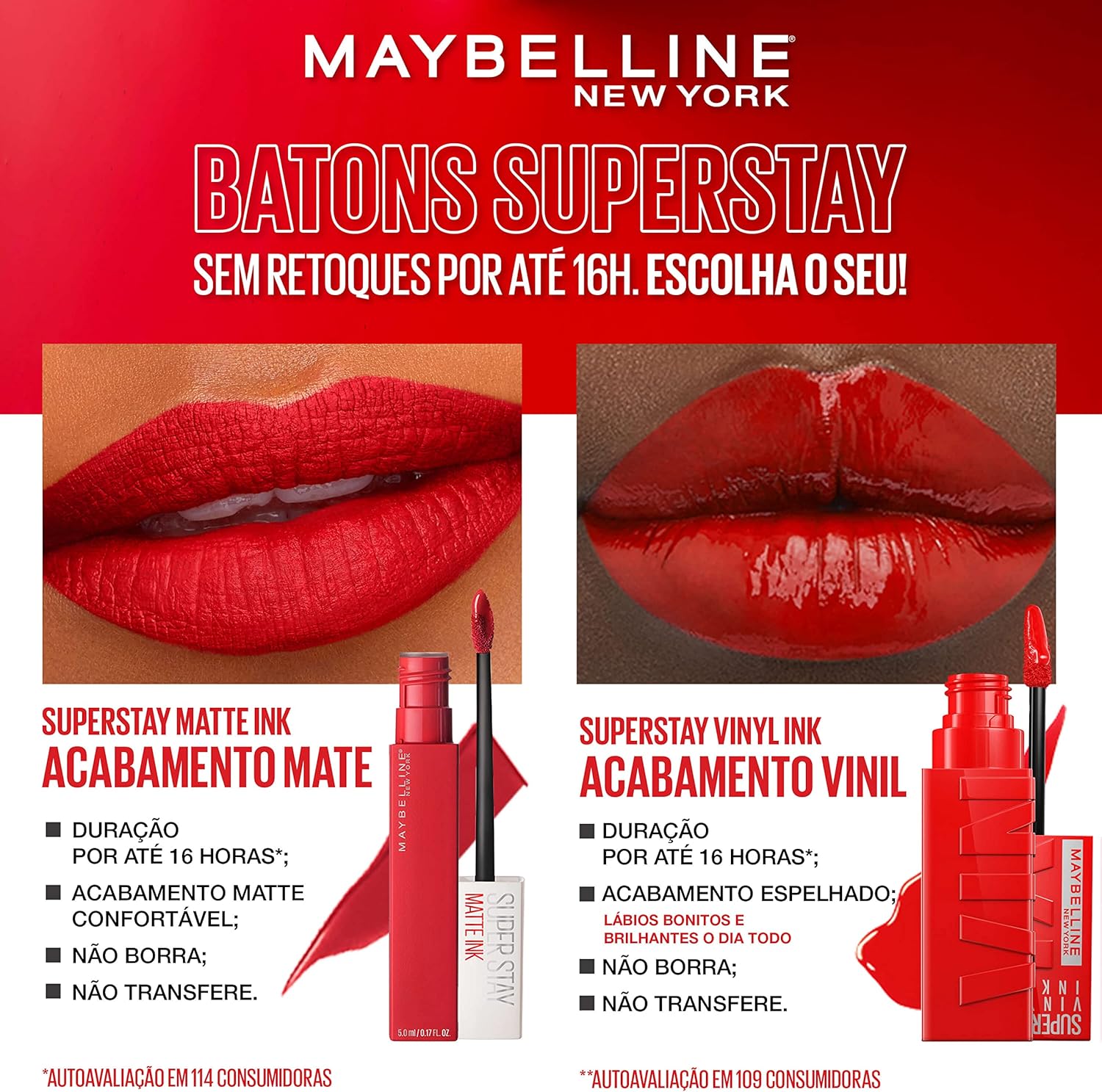 Maybelline SuperStay Matte Ink Batom Líquido Matte Cor 65 Seductress 5ml 6 Maybelline SuperStay Matte Ink Batom Líquido Matte Cor 65 Seductress 5ml - Imagem 6