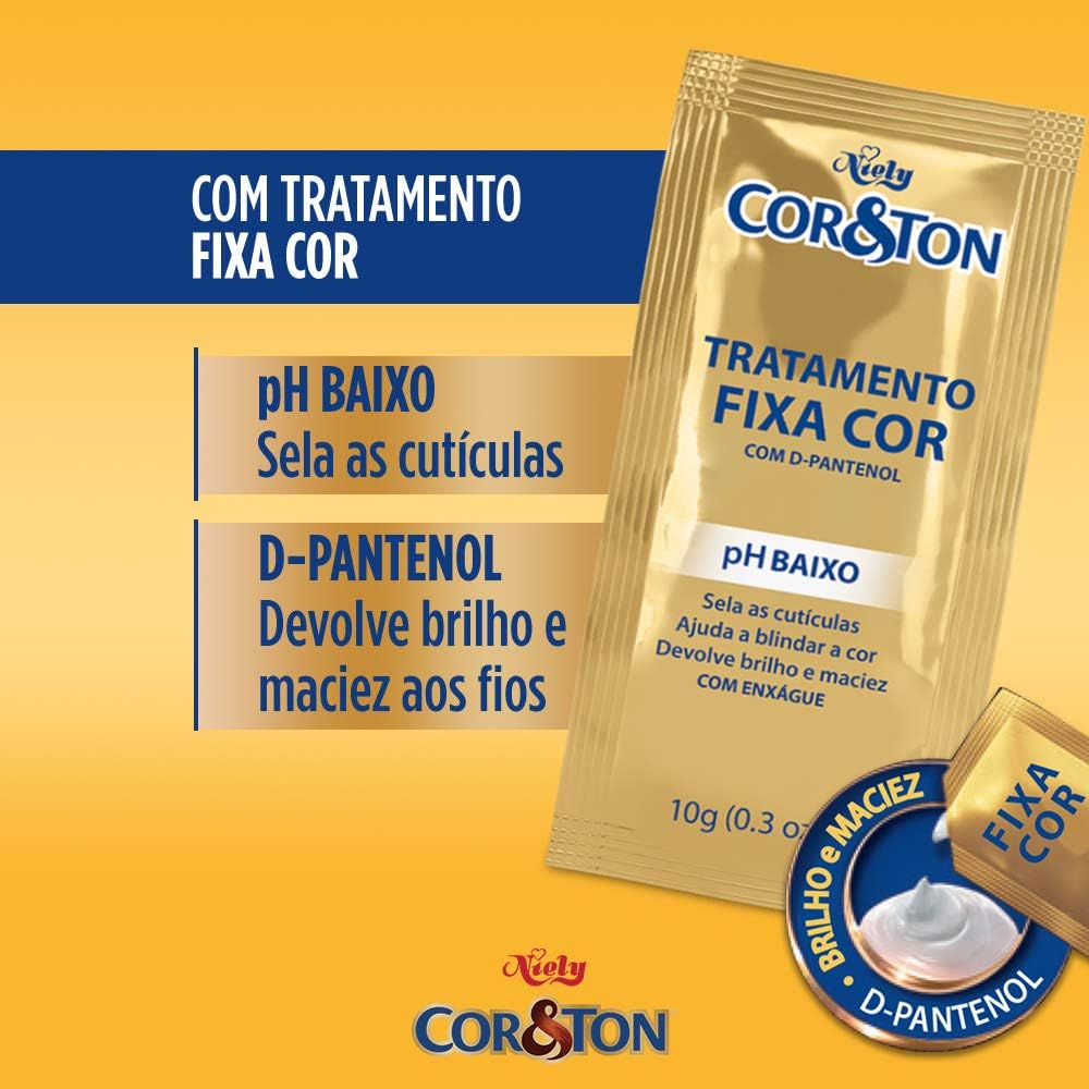 Kit Tintura Cor & Ton 7.66 Vermelho Intenso 180g Niely 2 Kit Tintura Cor & Ton 7.66 Vermelho Intenso 180g Niely - Imagem 2