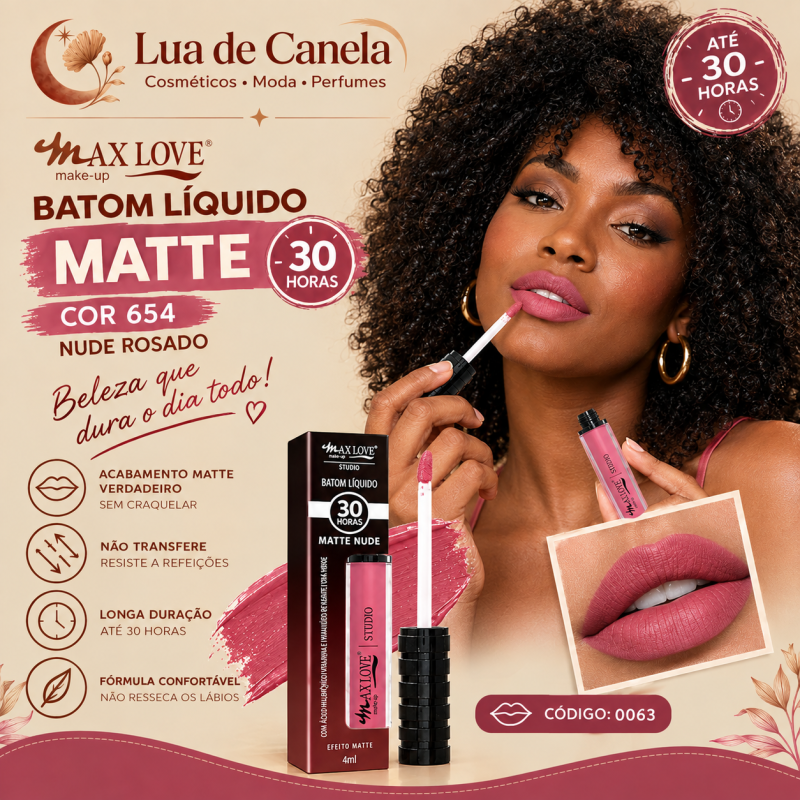 Max Love Batom Nude Matte 30H 654